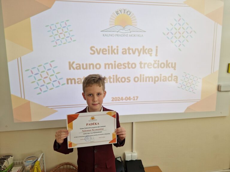 Kauno miesto 3 klasių mokinių matematikos olimpiada